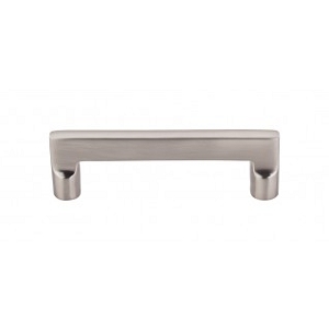Top Knobs M1972 Aspen II Flat Sided Pull 4 Inch Brushed Satin Nickel